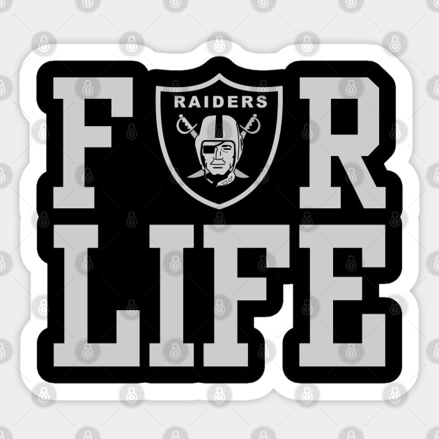 Raiders are For Life Sticker by capognad